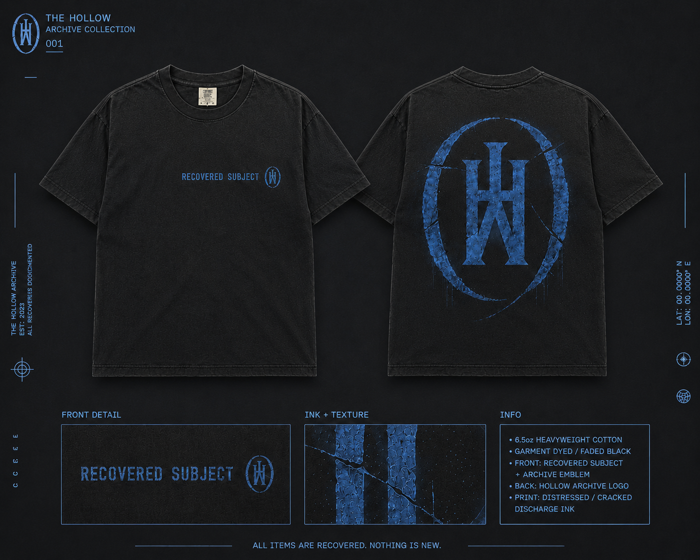RECOVERED SUBJECT TEE (LIMITED EDITION)